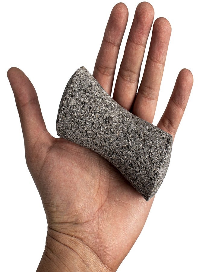 FESTMEX هاون ومدقة مكسيكية أصلية مصنوعة يدوياً، مولكاخيتي مكسيكانو - أدوات طهي مكسيكية مثالية كوعاء للجواكامولي وهراسة، مورتيرو بارا كوسينا مصنوعة من الصخور البركانية في المكسيك (بديل للمدقة) - Image 2